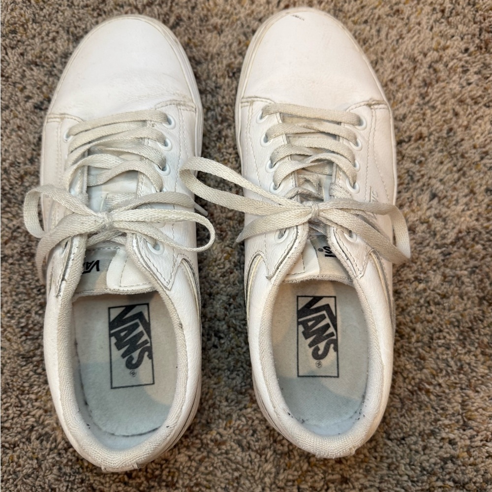 Vans Classic White Lace-Up Shoes